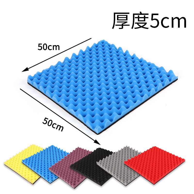 50CM 50CM Sound insulation cotton egg cotton self-adhesive wall recording studio studio KTV sound absorption material