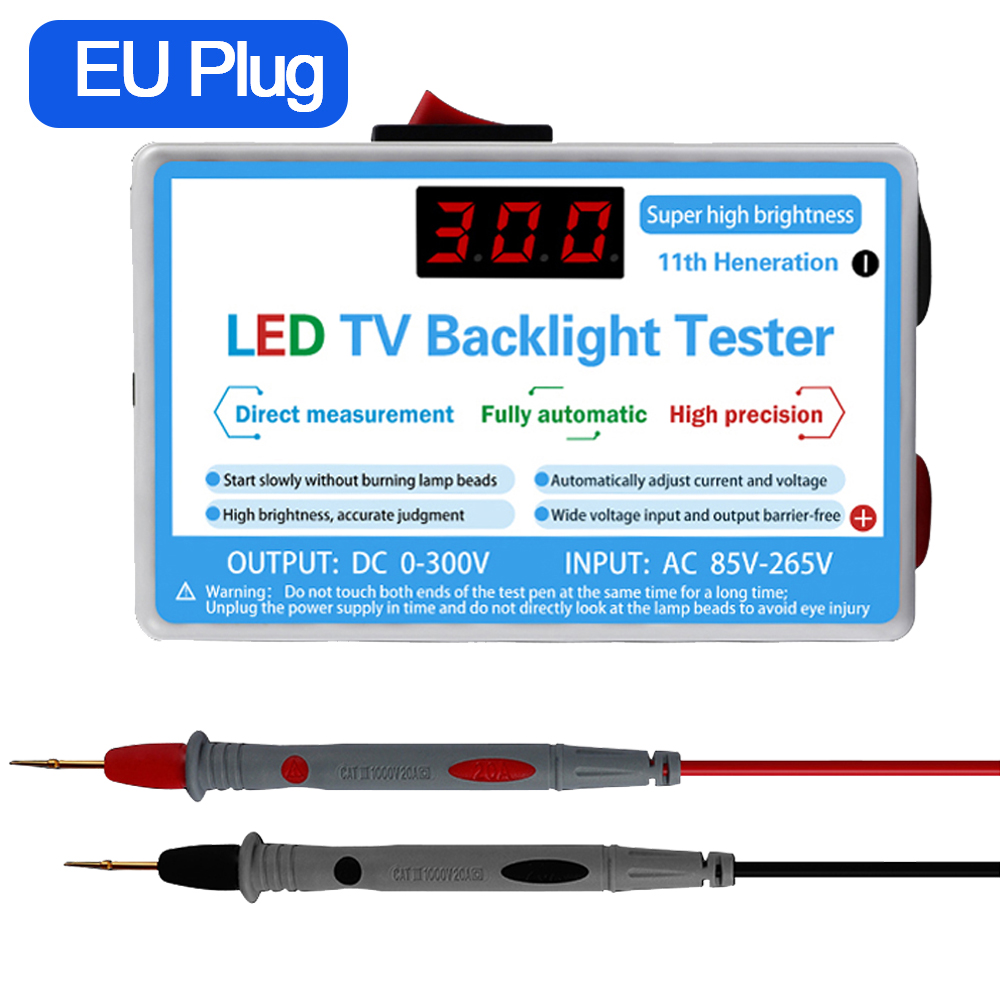 Led Lamp Tv Backlight Tester Multipurpose Led Strips Kralen Test Tool Meetinstrumenten Voor Led Licht Led Lamp Tester: Type 3 EU Plug