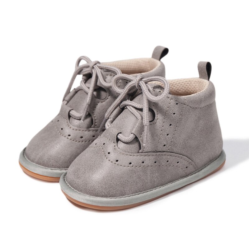 Peuter Baby Jongens Meisjes Hoge Tops Ankle Sneakers Zachte Anti-Slip Zool Lace-Up Boot Eerste Walker Infant prewalker Schoenen: H / L