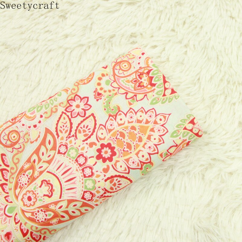 Tissu en coton uni imprimé, 140x50cm, pour Patchwork, couture, Quilting, accessoires faits à la main, bricolage: 200x140cm / Cotton Fabrics 1