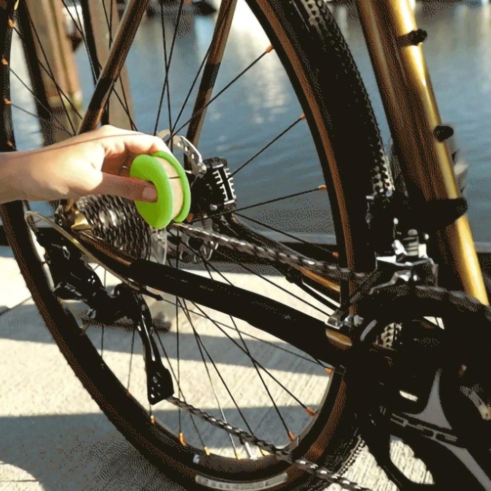 Bicycle Chain Roller Oiler Bike Repair Maintenance Wool Lube Oil Lubricator Tool Outdoor Anti-resistance Repairing Elements