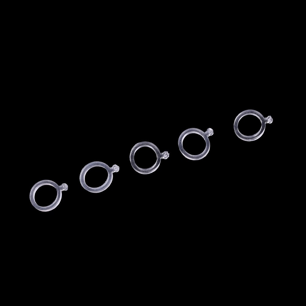 100 Pcs/lot White PE Pellet Bait Bands Transparent Elastic Stretcher Baitbands Plastic Pellet Lure Fishing Tackle
