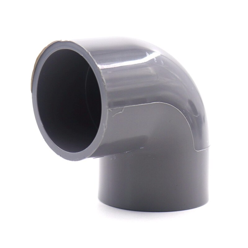 Grey 2pcs 20~90mm PVC Elbow Connector Aquarium Tank Household Tap Adapter Garden Water Connectors Irrigation Water Fittings: 25mm
