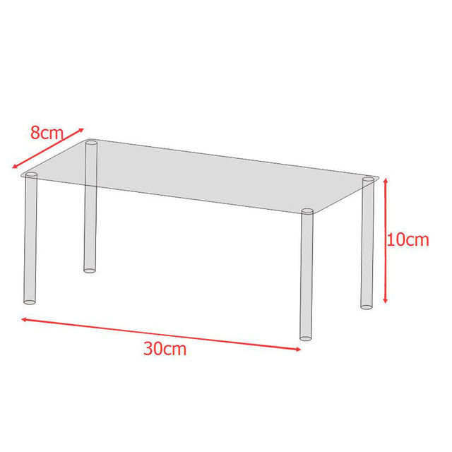 Clear Acryl Display Riser Stand Voor Funko Pop Cijfers, Cupcake Cosmetische Parfum Klei Pop Sieraden Voor Display Stand Organizer: green