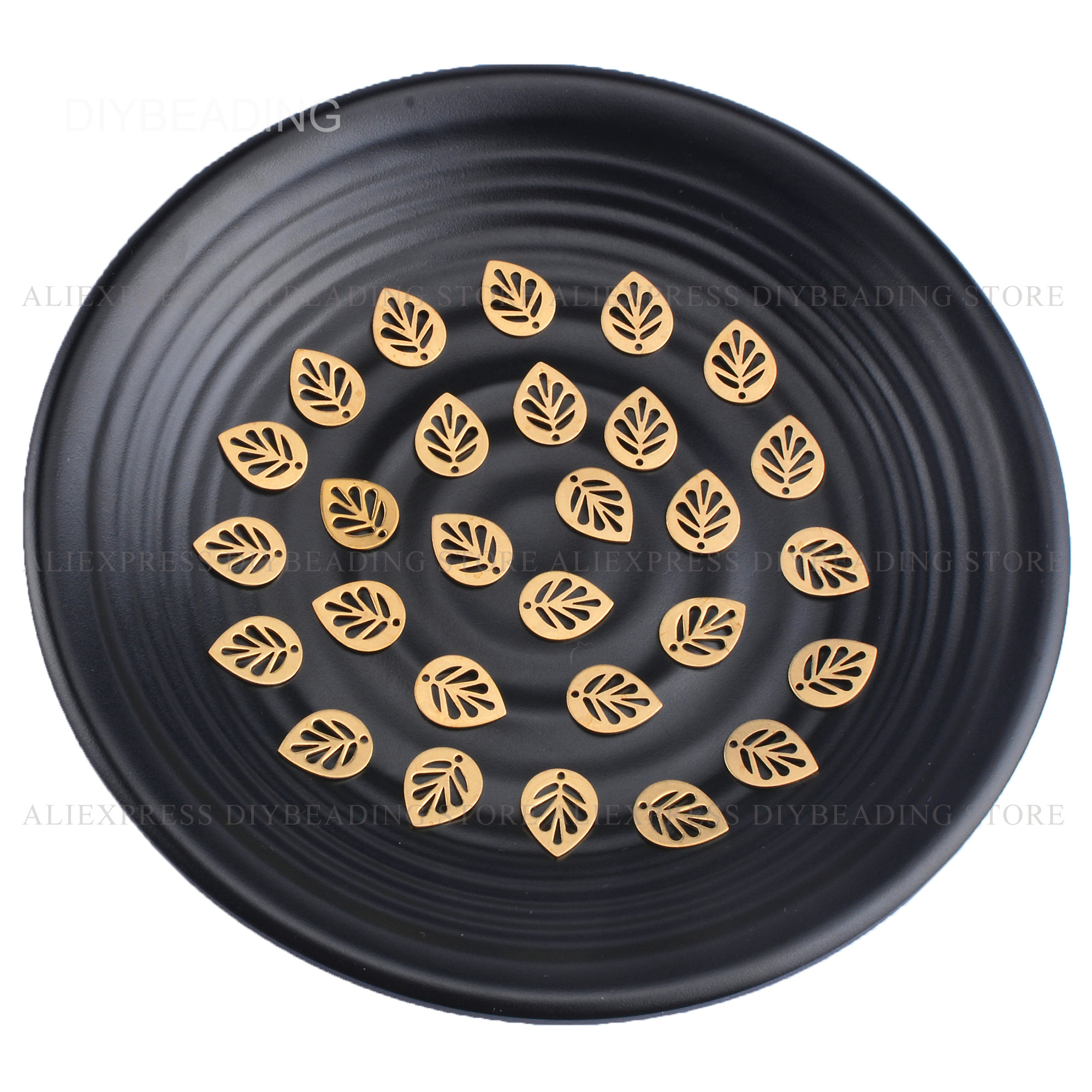 20-1000 Pcs mosiądz liść Charms złącze wisiorek dla tworzenia biżuterii mały rozmiar słodkie roślin urocze znalezienie luzem hurtowych