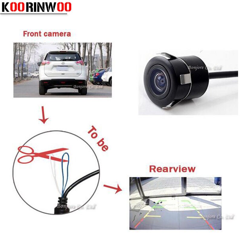 Koorinwoo Auto Parking CCD Auto Schakelaar Camera Universele Camera Voor camera/Achteruitrijcamera Backup Reverse Parking Assistance
