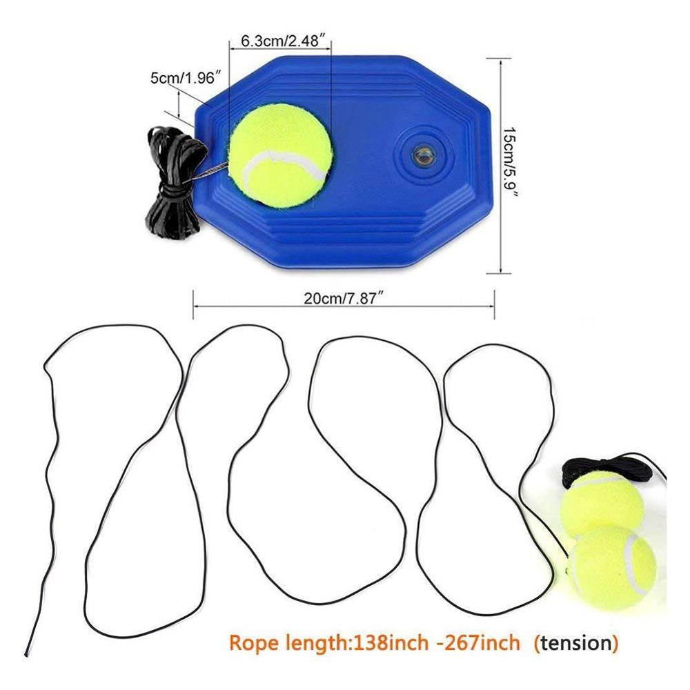 Tennis Practice Trainer Single Self-study Tennis Training Tool Exercise Rebound Ball Baseboard Sparring Device Tennis Supplies