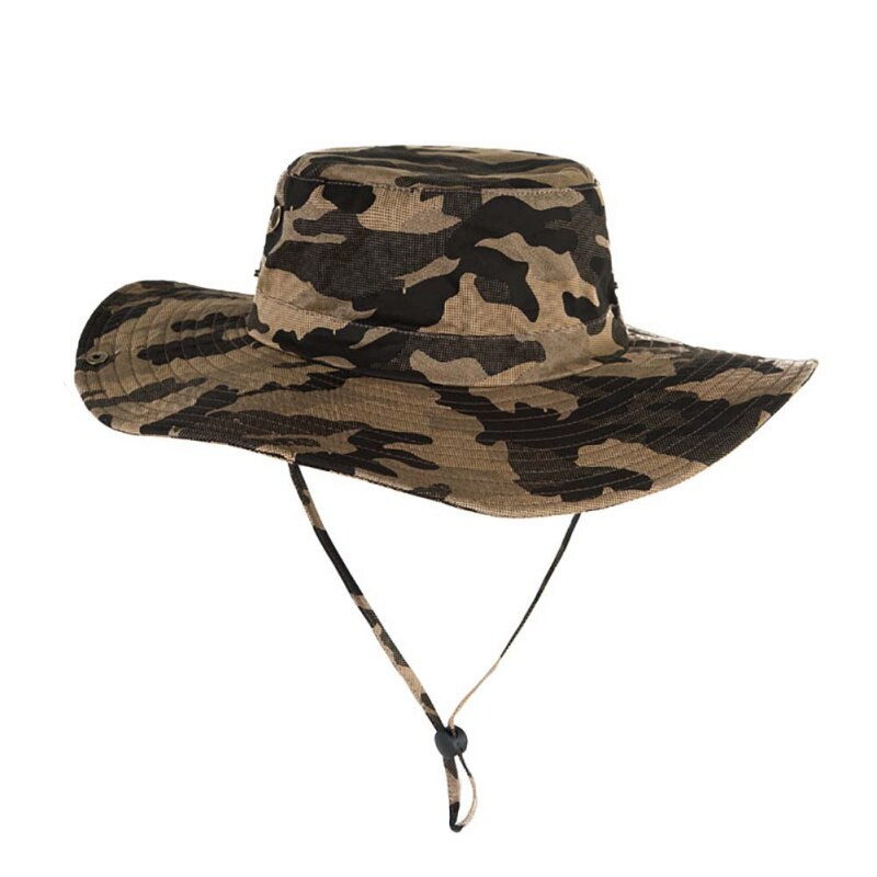 Cappello da Sole - Cotone Leggero Pieghevole Traspirante - Laccio Regolabile - Donna Spiaggia Pesca Escursionismo: 03