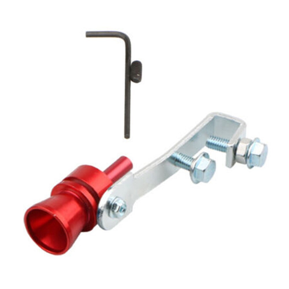 Car Oversized Exhaust Pipes Roar Loud Whistle Sound Maker Refit Turbine Tips: Red