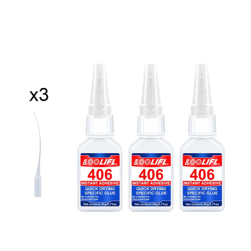 Glaslim ,20g klar superlim til glasreparation hurtig reparation glaslim kraftig stærk crazy instant lim til limning af glas: Farvet