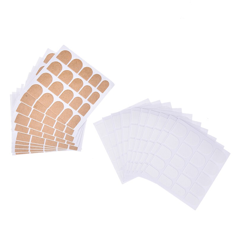 10 Vellen Clear False Nail Tips Dubbelzijdig Klevende Lijm Plakband Transparante Sticker Sticky Tape Voor Nail Art Gereedschap