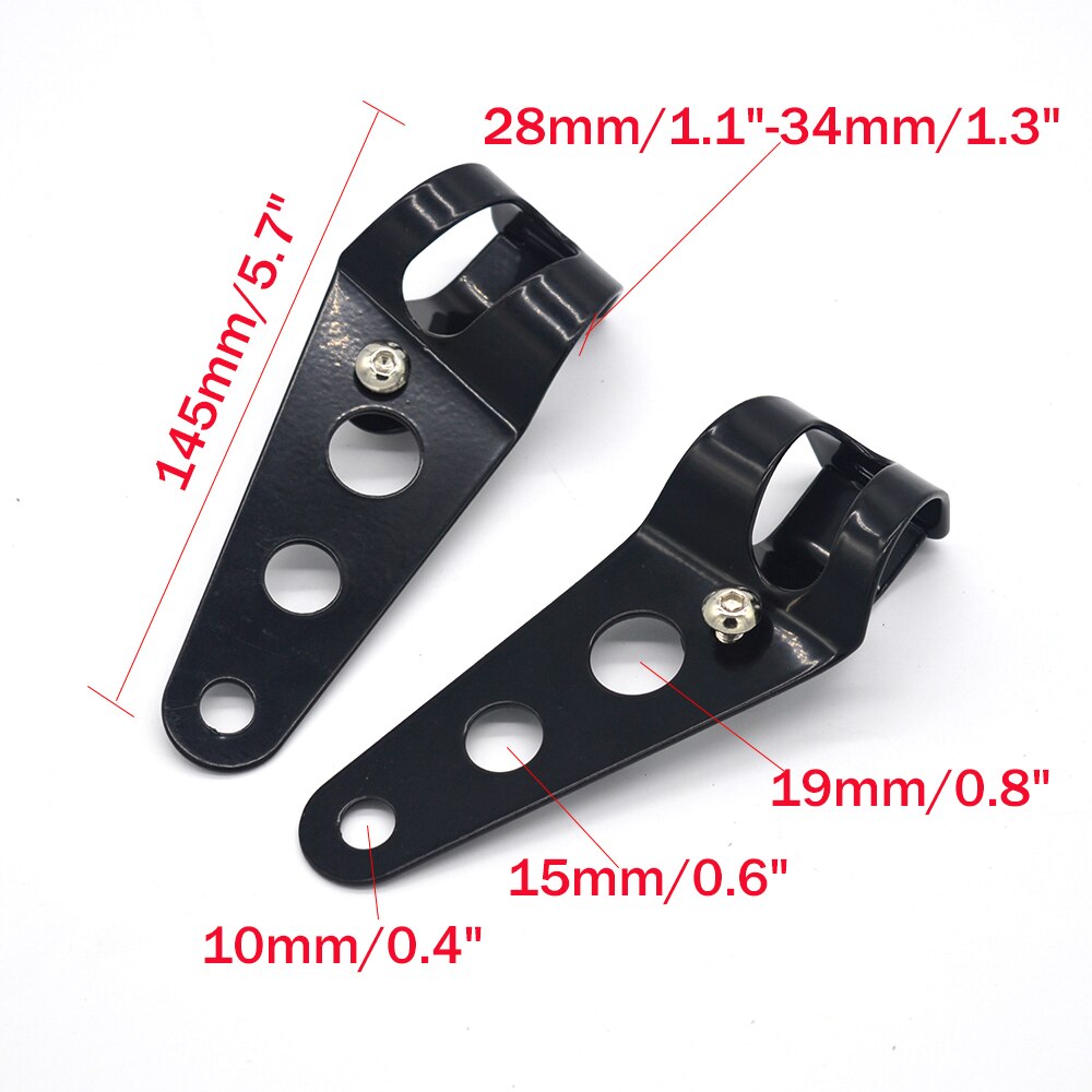 7 Zoll LED Motorrad Scheinwerfer Blinker Universal- 7 "Runde Kopf Licht Scheinwerfer Cafe Rennfahrer Bobber Honda: Modell 1