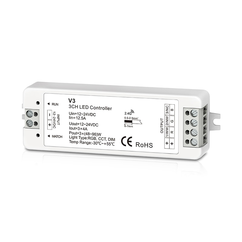 Wifi led lysdæmper rgb rgbw rgbcct strip controller ufo wifi til rf konverter 12v-24v arbejder med  v1/v3/v4/v5 trådløse modtagere