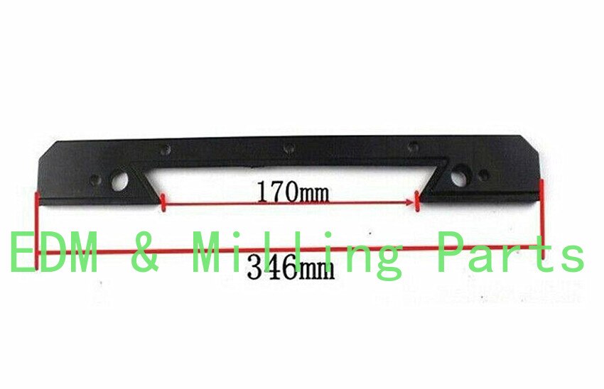 1Set Steel + Rubber Milling Machine Saddle Knee Wiper Plate Steel Rubber 346mm CNC Mill For Bridgeport