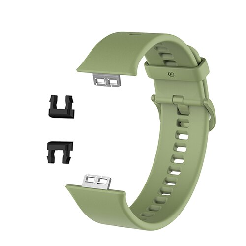 Polsband Voor Huawei Horloge Fit TIA-B09 Model Smart Horloge Accessoires Armband Strap Voor Huawei Fit Lus Verstelbare Polsband: Green