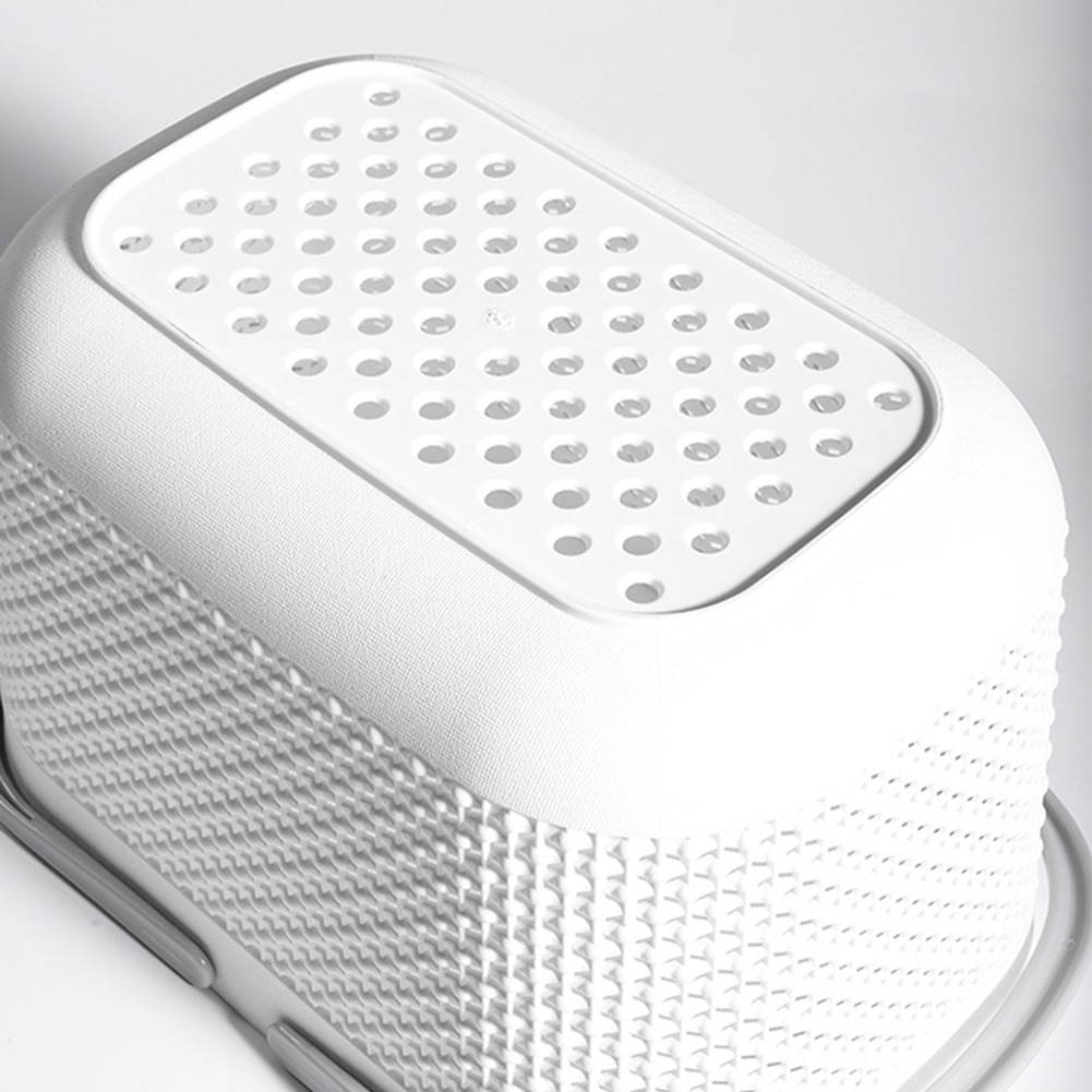 Rattan Plastic Hand Basket Bath Room Storage Baskets with Handle Household Storage Tools Large Capacity