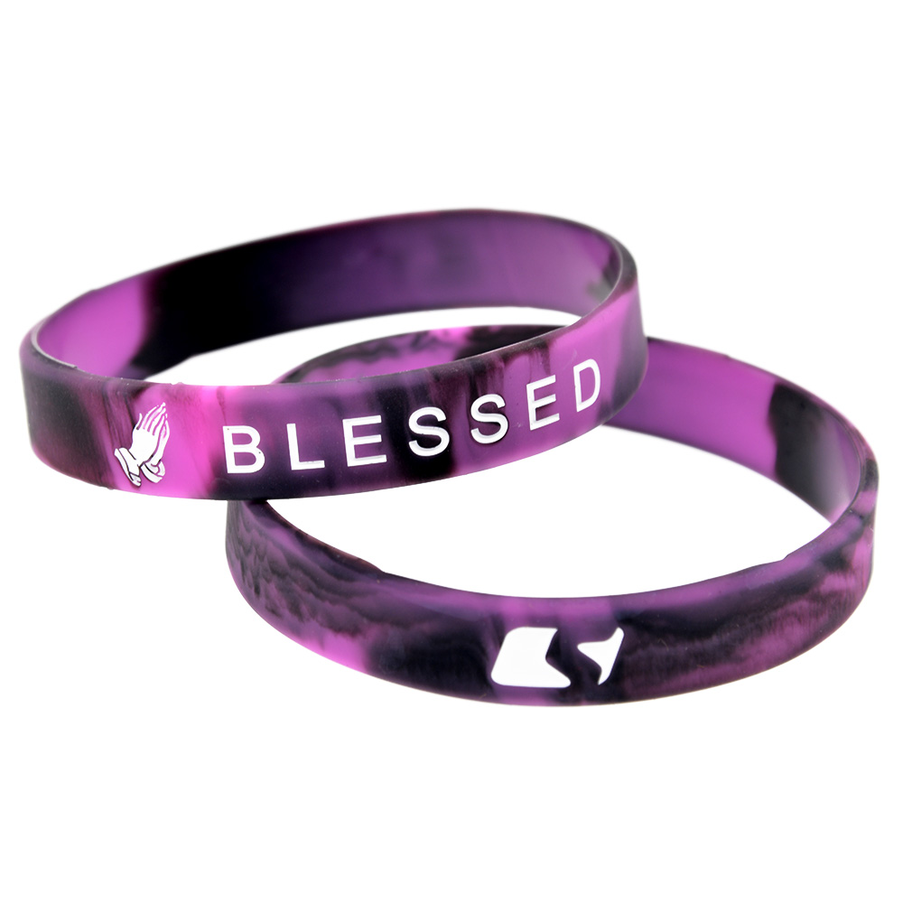 OBH – Bracelet en Silicone béni pour d'amitié, couleur tourbillon, 1 pièce