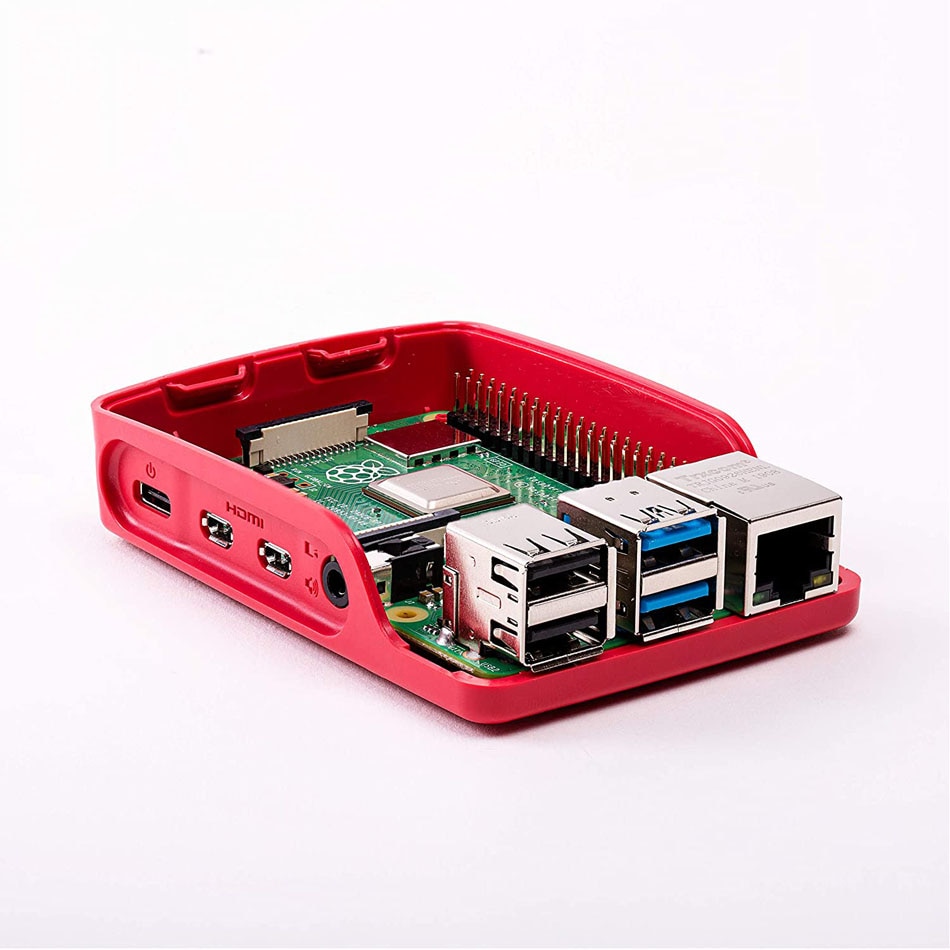 Raspberry Pi 4 Official Case ABS White & Red Black Shell Plastic Enclosure Box for Raspberry Pi 4 Model B