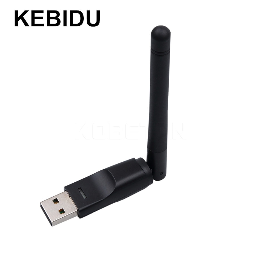 KEBIDU 150Mbps USB 2.0 WiFi Wireless Network Card 802.11 B/g/n LAN Adapter Ralink RT5370 With Rotatable Antenna For PC Laptop