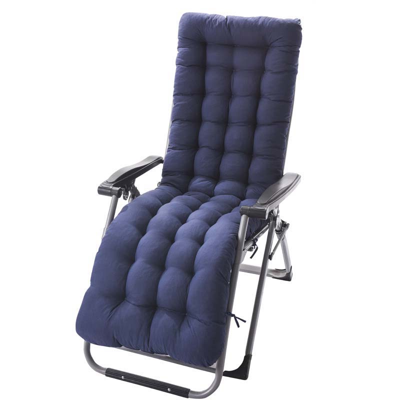 Rotan Stoel Tatami Matras 125X48X8Cm Rugleuning Lange Kussen (Geen Stoel) voor Fauteuil Fauteuil Chaise Longue Kussen: deep blue 125x48cm