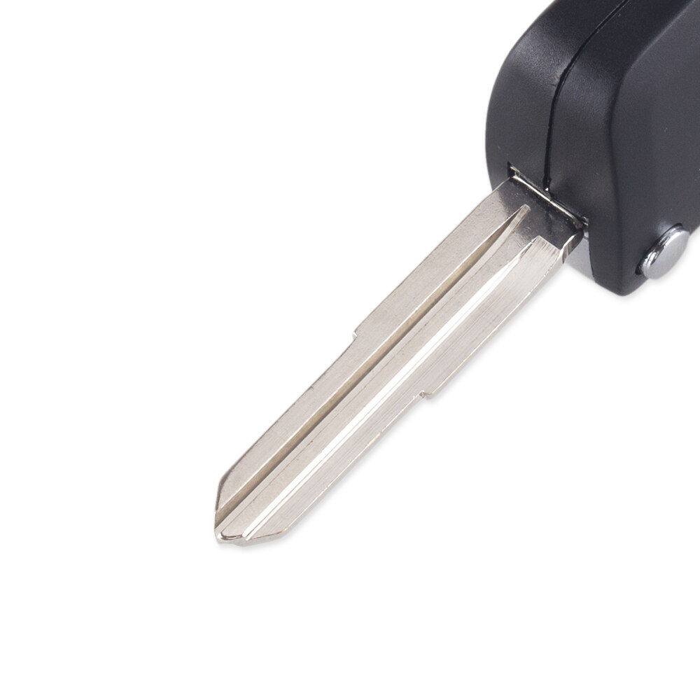 KEYYOU obudowa kluczyka 1 przyciski robić Hyundai H1 Getz akcent Kia Rio Picanto Carens zmodyfikowana klapka składana obudowa pilota z kluczykiem samochodowym nie oszlifowany ostrze