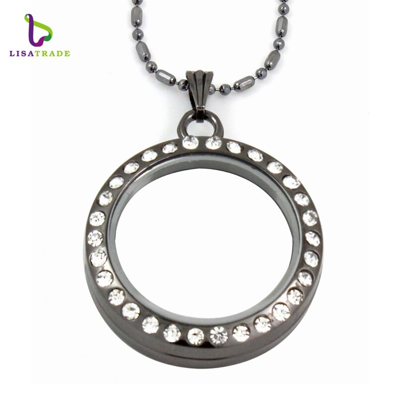 Diylocket-colgante de cristal magnético para collar, relicario flotante de 30mm con foto de memoria, 18 estilos, cadenas gratis, LSFL01-06: 8