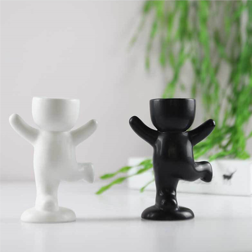Ceramic Crafts Fleshy Flower Vase Home Decoration Humanoid Ceramic Flower Pot Vase Plant Pot