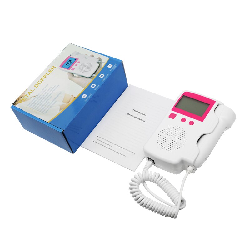 Monitor fetal para mulheres grávidas, doppler doméstico pré-natal sonar detector de batimentos cardíacos de bolso medidor de pulso eletrônico