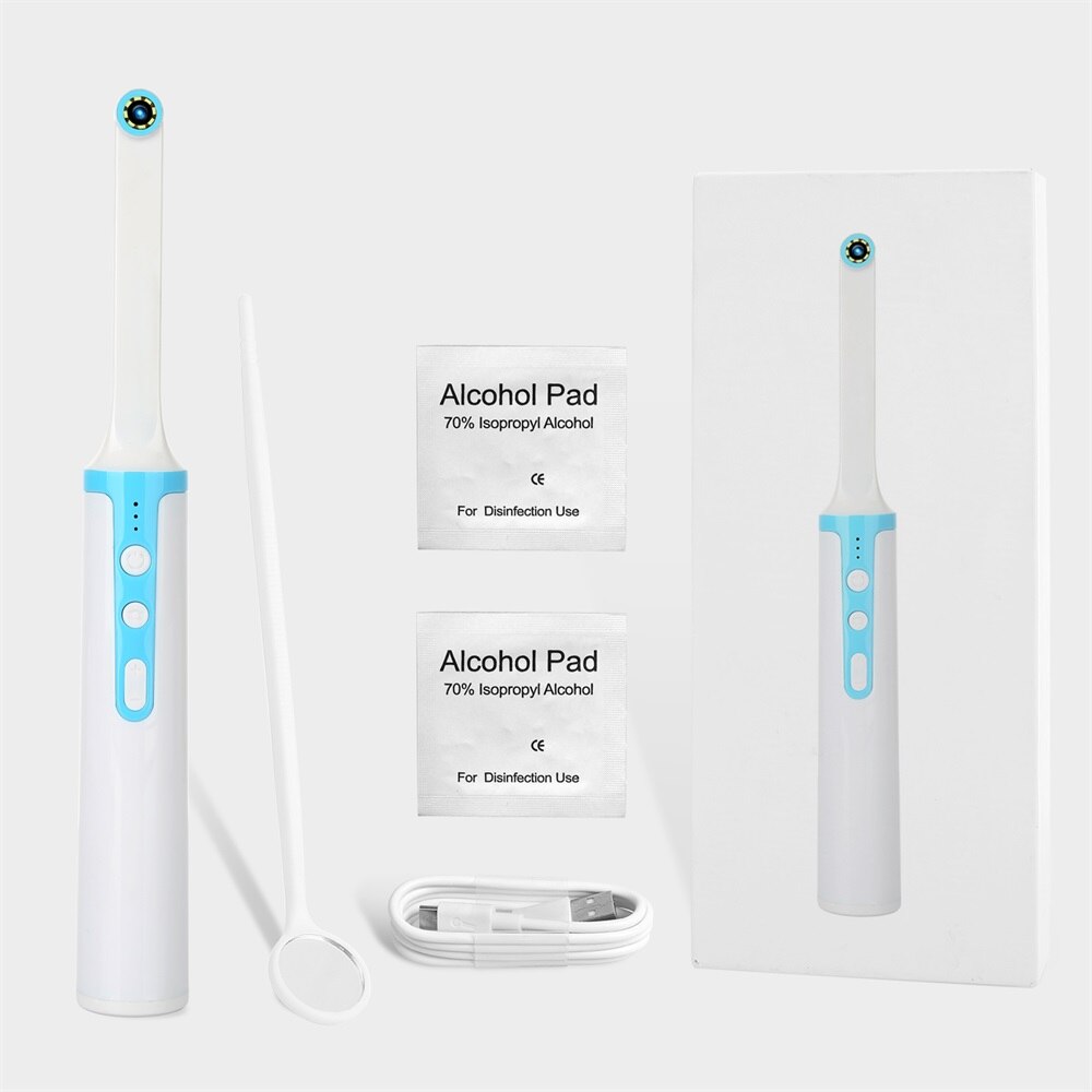 APEXEL Wireless WiFi 1080p HD Oral Dental Endoscope 8 Adjustable Led Lights Intraoral Camera for iOS Android Teeth Inspection