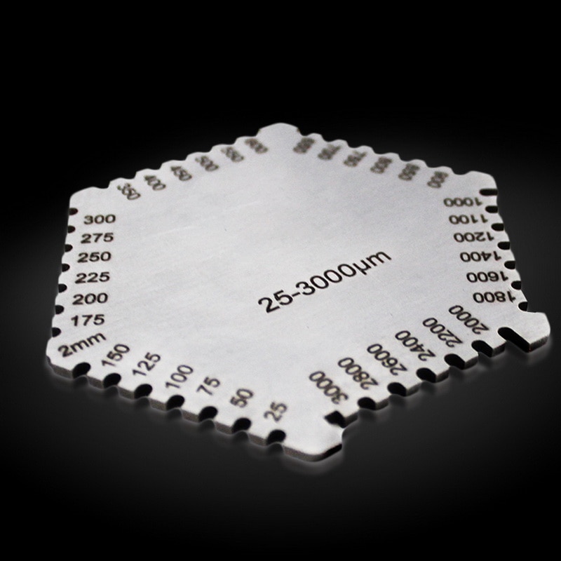 Peigne à Film humide 25-3000um jauge d'épaisseur en acier inoxydable jauge de Film humide de précision jauge d'épaisseur feuille peigne à Film humide