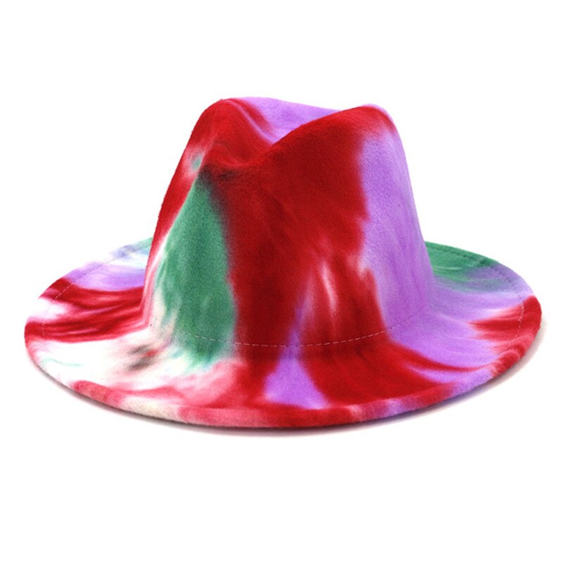 Chapeau Fedora pour hommes et femmes, casquette de Jazz, en laine, à large bord, Gangster, Trilby, en feutre, , collection hiver