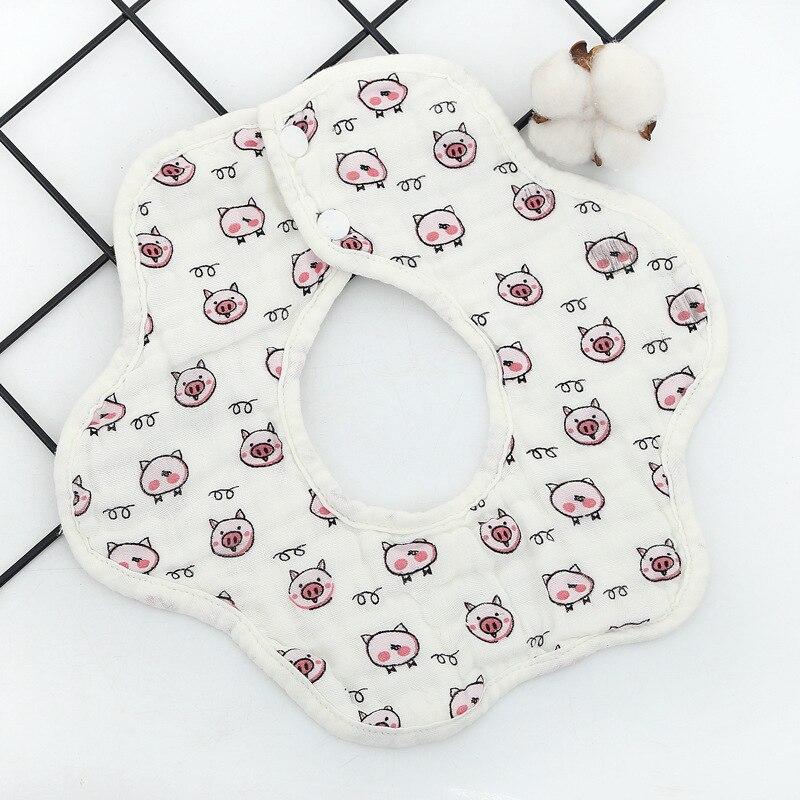 Slabbers 360 Graden Roterende Katoen Slabbetjes Cartoon Print Speeksel Handdoek Gaas Mousseline Katoen Bandana Slabbetjes Jongens Meisjes Voeden Schort: 23