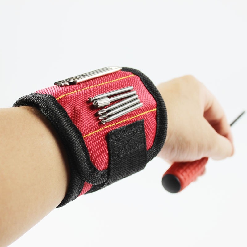 Bracelet magnétique pour électricien, outil Portable de poignet, électricien, vis de ceinture, porte-mèches, outils de réparation, boîte pour vis de maintien
