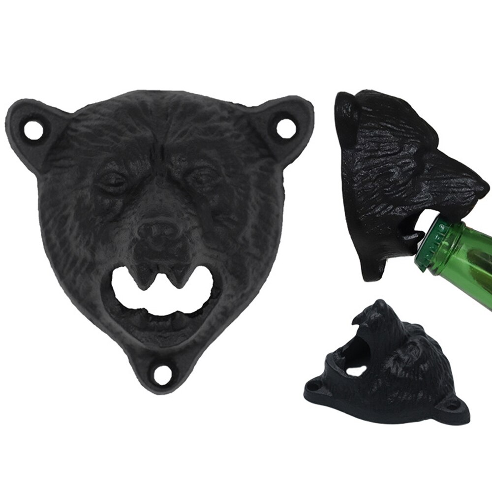 Vintage Gietijzeren Wandmontage Opener Wijn Voor Bier Soda Glas Cap Flesopener Keuken Accessoires Levert Bar Gadgets