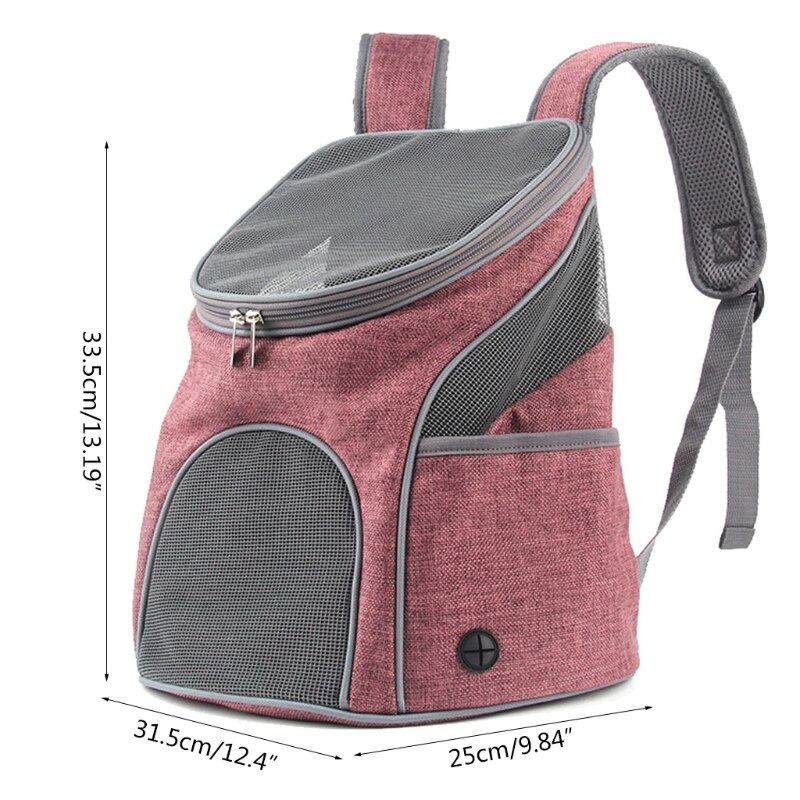 Pet Backpack Large Space with Elastic Band Breathable Thicken Multicolor Foldable Dogs/Cats Outing Pets Accessories