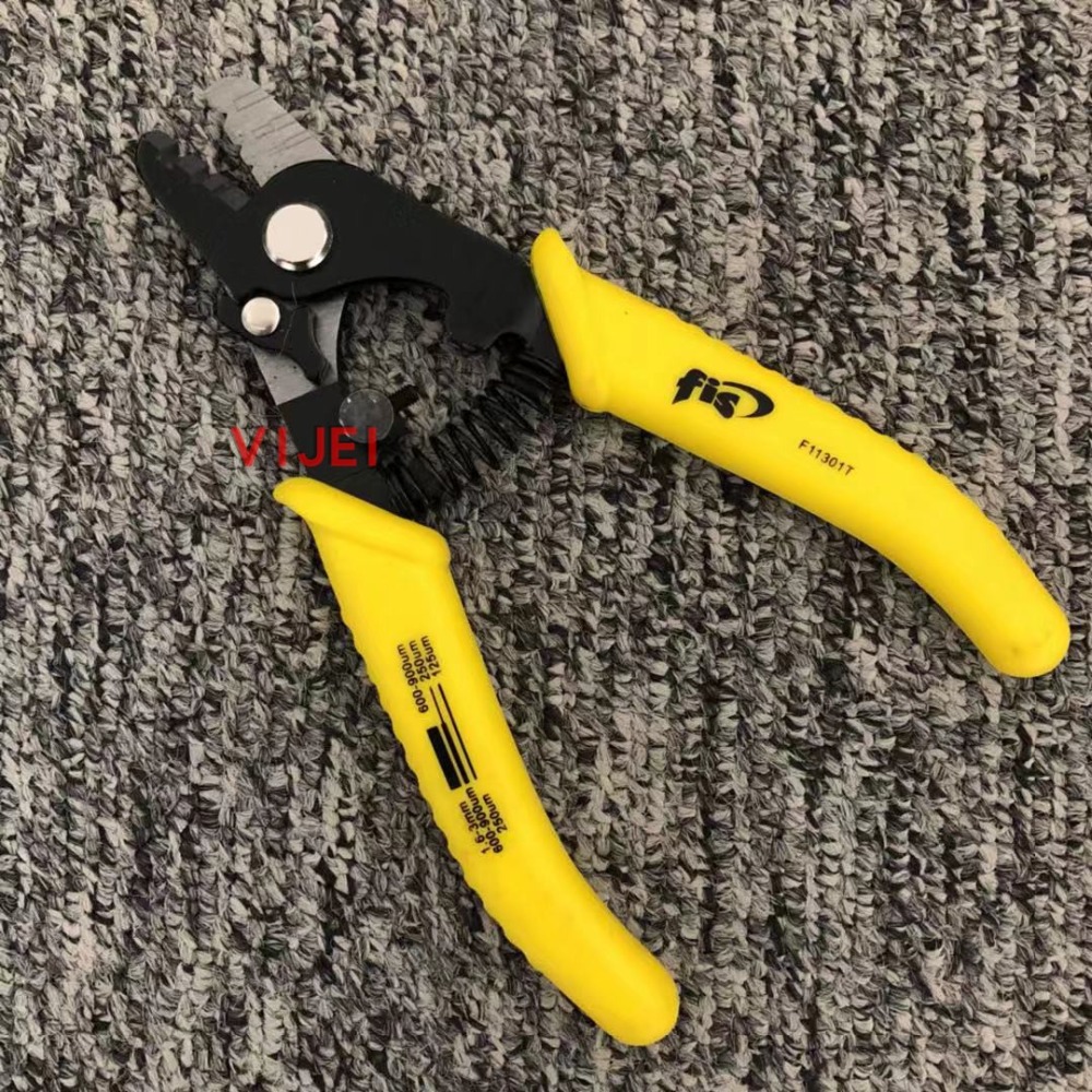 F11301T Miller Klem Fiber Striptang F11301T Fis Tri-Hole Fiber Optic Stripper Miller Draad Stripper