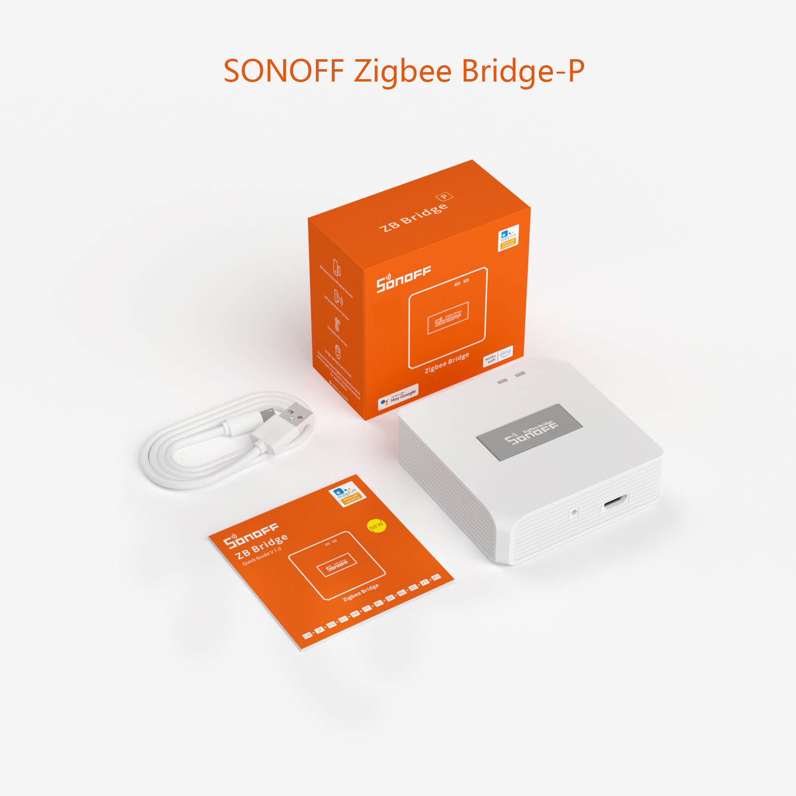 Sonoff Zigbee Bridge-P Gateway Hub z Czujnikami Zigbee - Bridge, Drzwi/Okno, Ruch, Temp/Wilgotność, Przełącznik: Pakiet 5