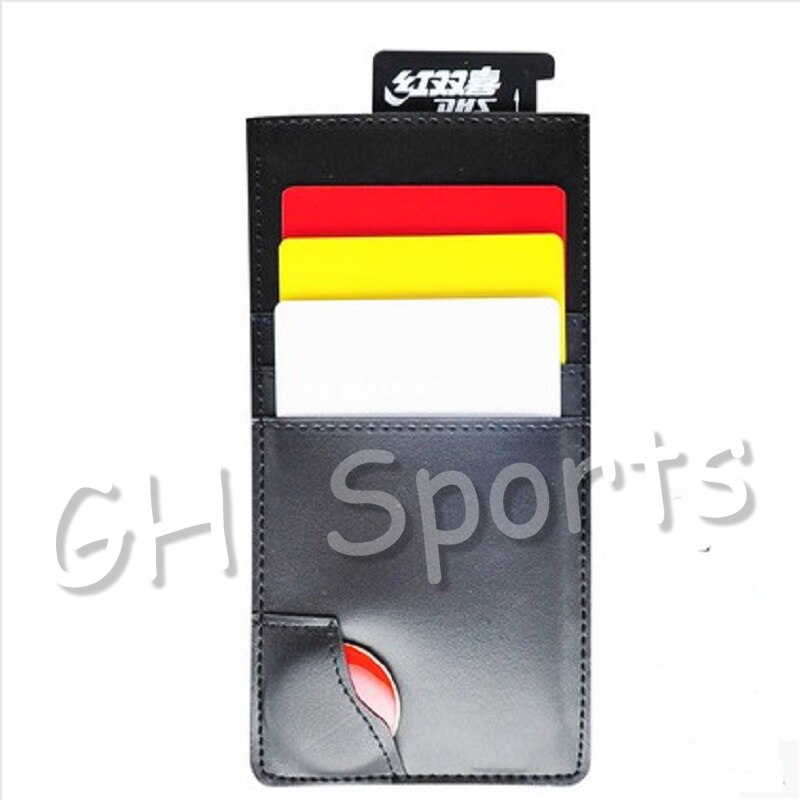 Dhs original domare verktyg kit väska set för officiellt bordtennis spel ping pong tillbehör tenis de mesa