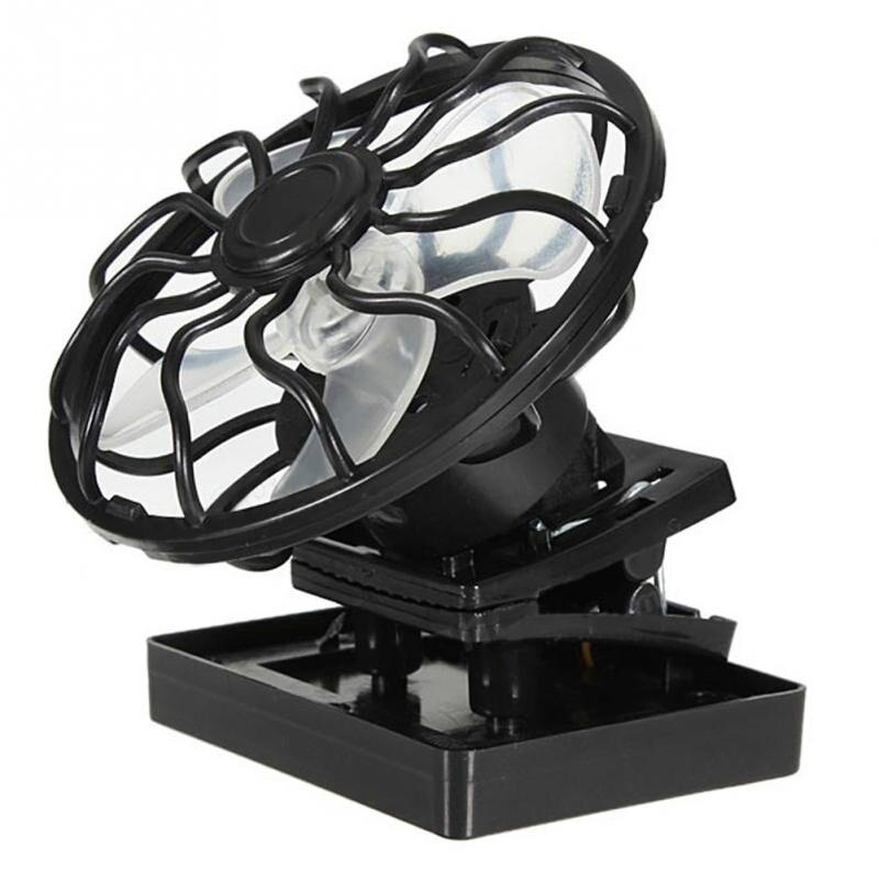 Ventilador Solar eléctrico, ventilador de refrigeración Solar con Clip, Mini ventilador portátil de energía Solar para acampar, viajar, pescar, escalar y jugar al Golf