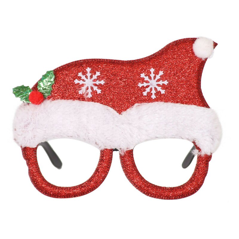 joyeux noël lunettes père noël bonhomme de neige lunettes mignon dessin animé cadre décorations pour la maison pour le nouvel an noël enfants: 07