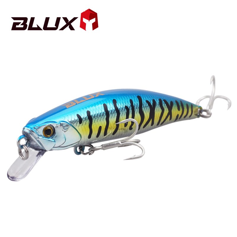 BLUX SPRINT 75SW-señuelo de pesca de peso fijo, piscardo que se hunde, 75mm, 11G, armado con anzuelo BKK Wobbler, aparejos de cebo para trucha, Roca, orilla