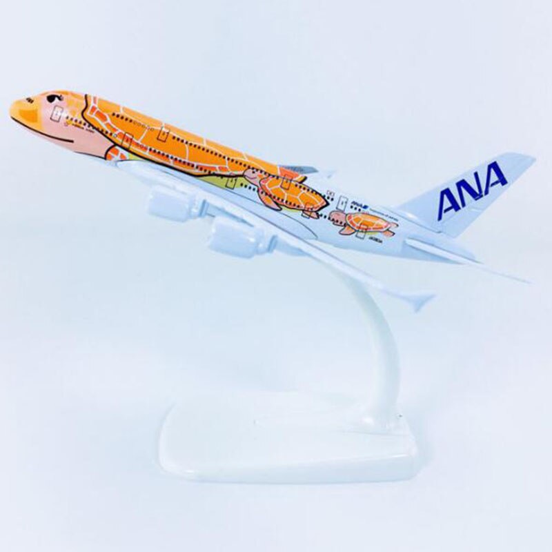 14CM 1/500 Scale A380 380 Japan ANA Airlines Orange Turtle KaLa Plane Model Alloy Aircraft collectible display Airplanes show: Default Title
