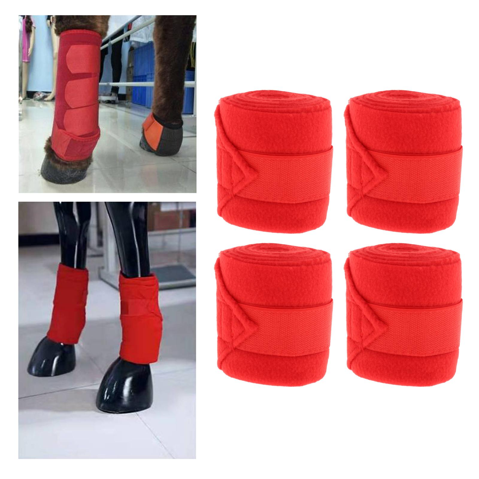 Horse leg protector Steeplechase Horse Equipment Show Jumping Horse Riding Equipment Horse Legging Guards Accesories: Red