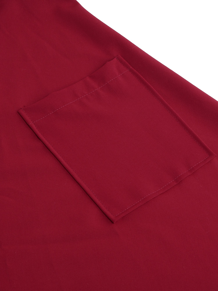 Tonval Marineblau Jahrgang Aufstecken Kleid Baumwolle lange Kleider Frauen Knopf oben Gürtel Rockabilly schwingen Kleid