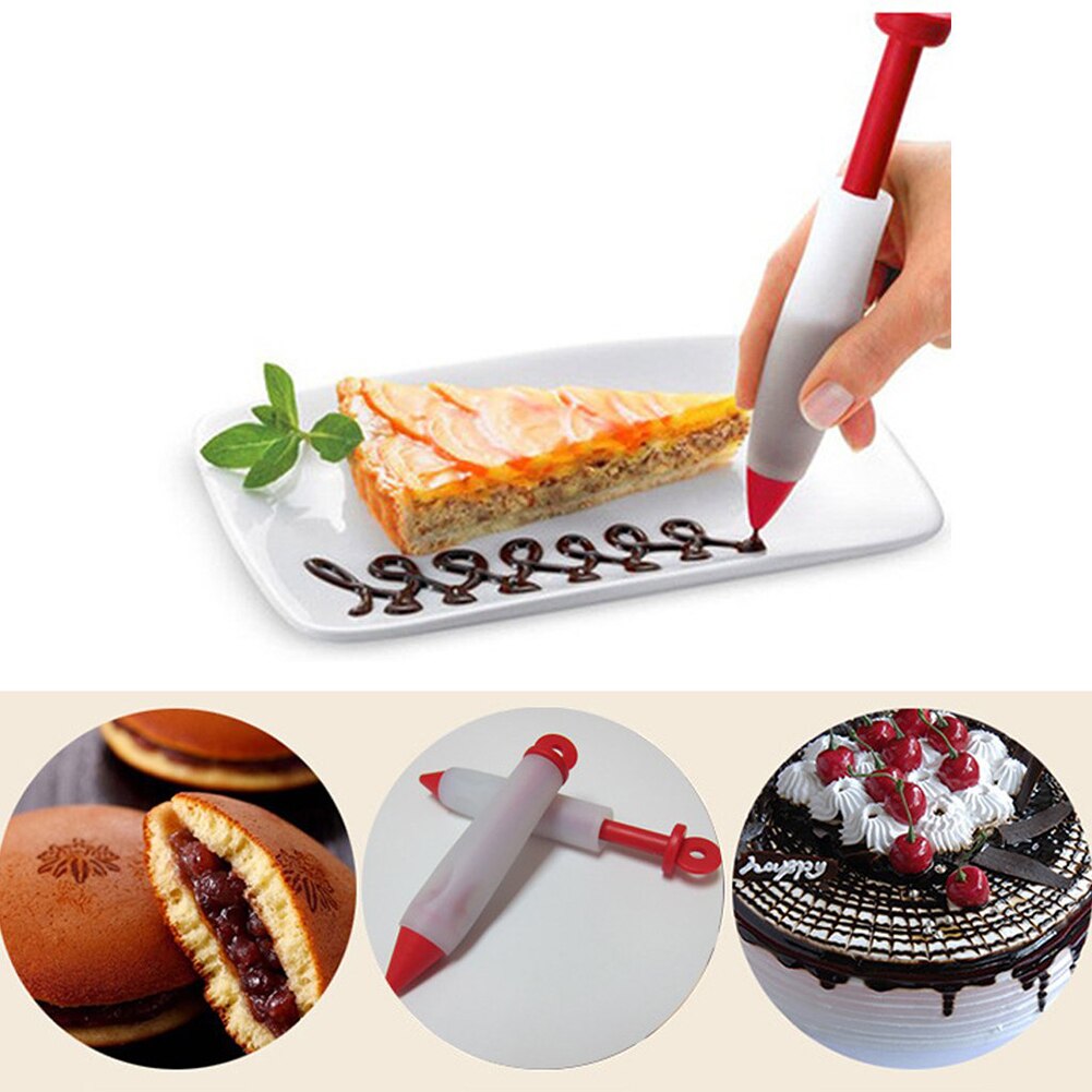 Silicone crème gâteau écriture stylo cuisson outil décoration outil tuyauterie pâtisserie buses gâteau bricolage Graffiti stylo accessoires de cuisine