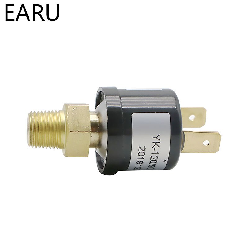 1pc Air Compressor Pressure Control Switch Valve Heavy Duty 90-120 PSI Pressure Sensor Switch Transmitter Transducer Auto Car