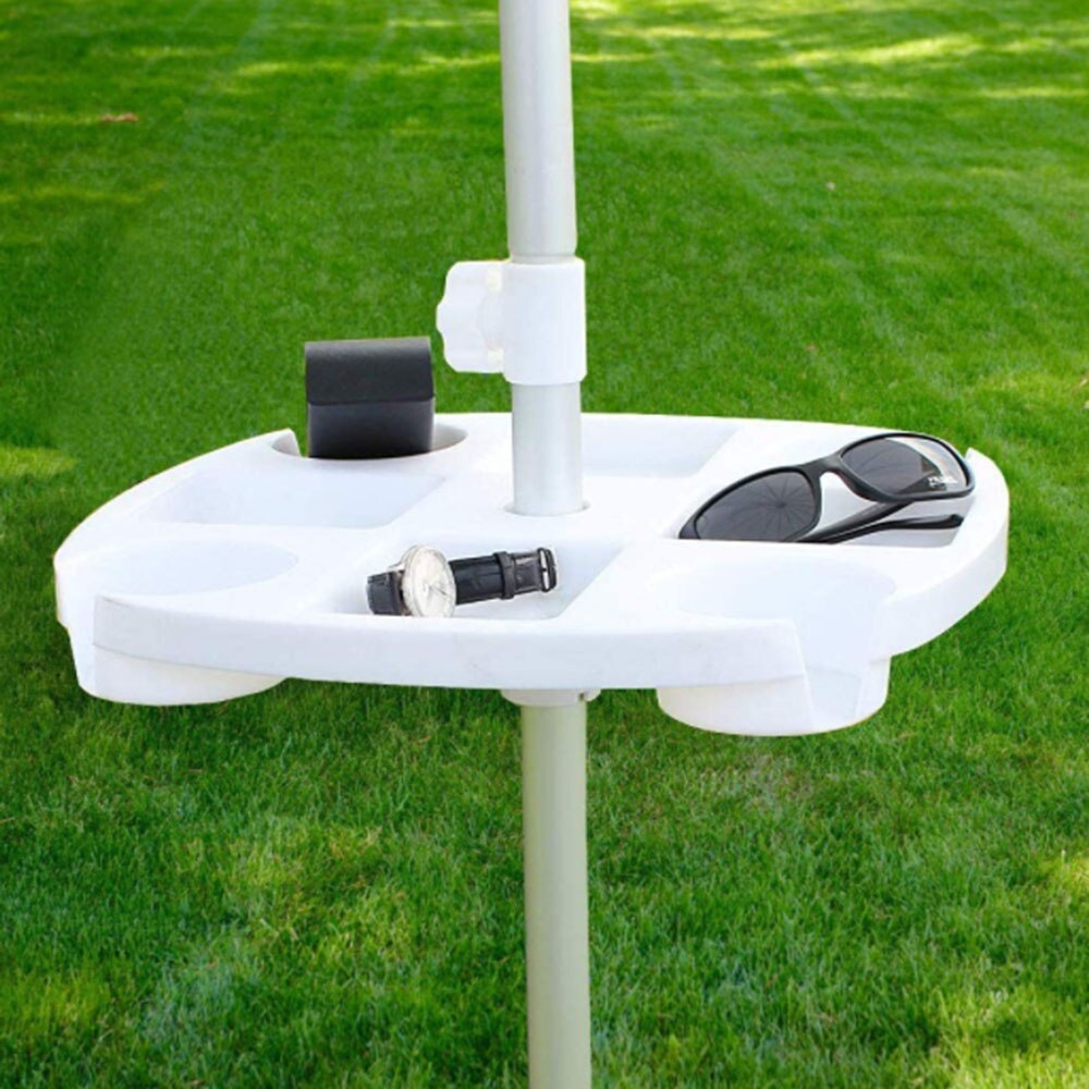 Strand Sonnenschirm Tisch Tablett Snack Wasser Tasse Halfter Getränke Flasche Halfter für Strand Terrasse Garten Schwimmbad mit Tasse Halfter