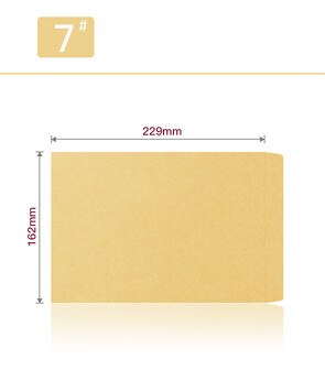 50 stk/parti kraftkuvert til  a4 størrelse papir enkel ren blank konvolut enkel dekorativ bryllupsinvitation konvolut papirpose: 162 x 229mm (50 stk.