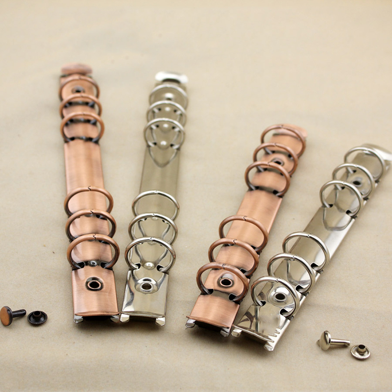 1pc A5 métal spirale reliure 6 anneaux cahier dossier Clips Album de bricolage Scrapbook Clips métal anneau reliure bureau bureau calendrier cercle