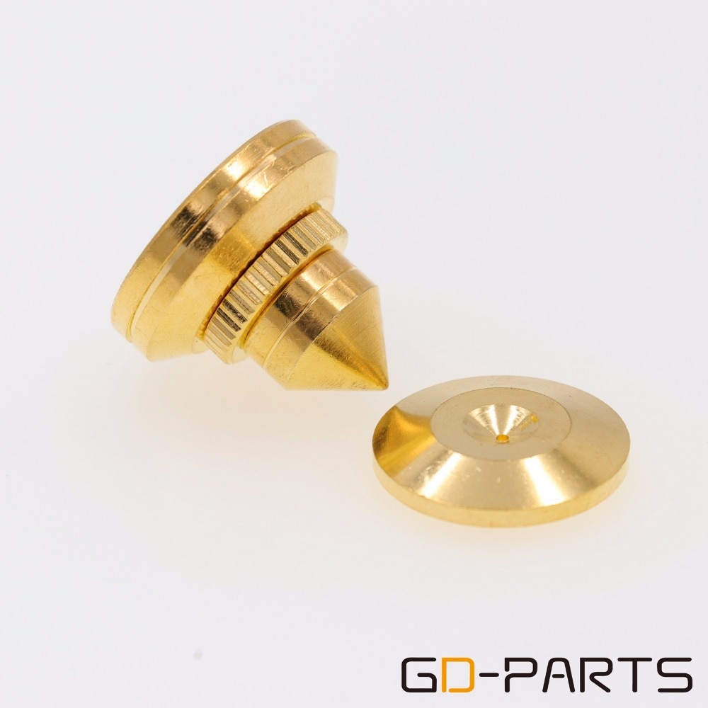 28x25mm Brass Speaker AMP Isolation Spikes Vibration Cone Hifi Turntable AMP CD DAC Recorder Stand Feet Pads Floor Base Set of 4